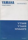 Lit-12628-01-91 Owners 1998 Snowmobile Yamaha Vt500b Mm600pb Manual Vt600b 208