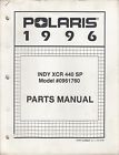 9913158 Parts Indy Polaris 947 Sp Manual 440 1996 Snowmobile Xcr