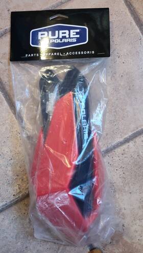 2879193-red Polaris Red Snowmobile Hand Guards 2879193