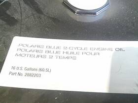 2882203 Polaris Blue 2 Cycle Engine Oil-16gal - 2000 Nos