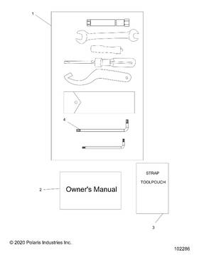 2882527 Polaris Tool Pouch Strap Genuine Oem Part Qty 1