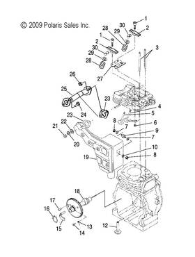 3086987 Polaris Spring Pin Genuine Oem Part Qty 1