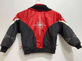 442850533 Polaris Vtg Womens Red Black Thermoloft Snowmobile Winter Jacket Medium Made Usa