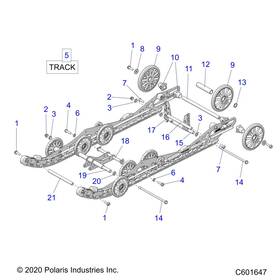 5416618 Polaris Track 15 X 137 In 1.5 Storm Genuine Oem Part Qty 1