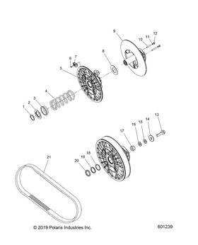 7044162 Polaris Driven Spring 29 Lb Genuine Oem Part Qty 1