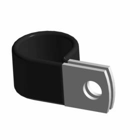 7081235 Polaris Clamp .751d Rubber Coated Hd Genuine Oem Part Qty 1