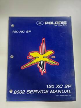 9917361 Polaris 2002 Xc Sp 120 Factory Repair Service Manual Oem Free Ship