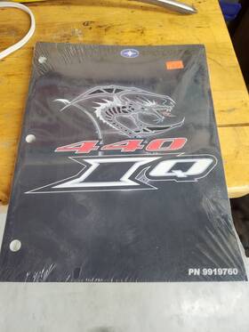9919760 Polaris Oem 2006 Iq 440 Smowmobile Dealer Shop Service Manual