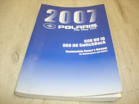 9920459 Polaris Oem 2007 Switchback Iq 600 Ho Snowmobile Owners Manual
