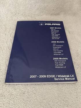 9921980 Polaris Genuine Oem 2007-2009 Edge /widetrack Lx Service Manual