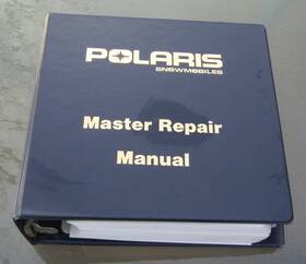 9911340 Polaris Snowmobiloes Snowmobiles Master Repair Manual 1972 Thru 1990 Models Complete Clean