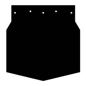 Sf2010fpb Proven Design Products Black Snow Flap -