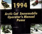 2254-959 Puma 1994 Operators Arctic 420 Cat Snowmobile Manual Deluxe