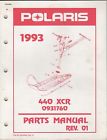9912302 Rev. 440 Manual Snowmobile 1993 Polaris Parts Xcr 01 927