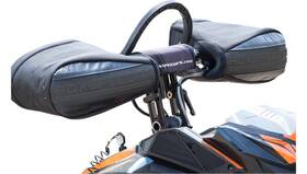 G1-as-k Rox Flex-tec 2 Snowmobile Speed Fx Pair Asg Warm Gauntlet Handlebar Handguard Mitts Black