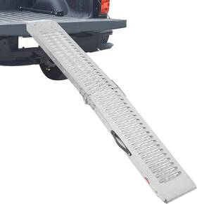 Sr83f Ruedamann 83 Inch L X 8.7 W Steel Bike Ramps For Truck 1 Pc 480 Silver