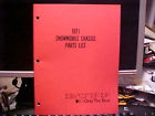 11models Rupp Parts Chassis Model List Snowmobile 1971