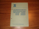 Sa280a Rupp Sachs Sa290 Snowmobile Sa280 Engine List Parts Models Original