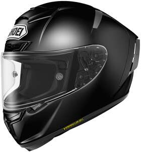 0104-0105-06 Shoei X-fourteen Black Motorcycle Helmet Large - Used