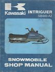 99963-3502 Shop Kawasaki Intriguer Manual 502 Service 1978 Snowmobile