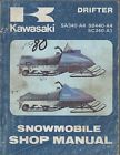 99963-3511 Shop Manual 503 1981 Snowmobile Kawasaki Service Drifter