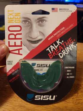 Sisu 851762089037 Mouthguard Aero Next Gen Green 1.6mm Advantages Adult All Sports Custom