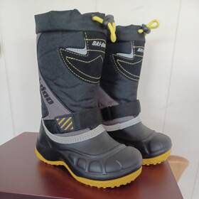 444193210 Ski-doo Team Kids Size 12 Brp Flip Boots Snowmobile Youth Gear Nwob