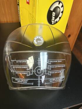 4473740000 Ski-doo Oem Branded Clear Onesize Electric Visor Only Read Description