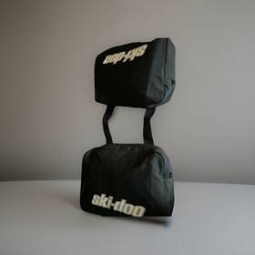 447975 Ski-doo New Black Soft Seat Saddlebags For Snowmobile