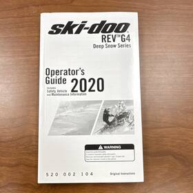 Ski-doo 520002104 New 2020 Rev Gen 4 Deep Snow Series Operators Guide