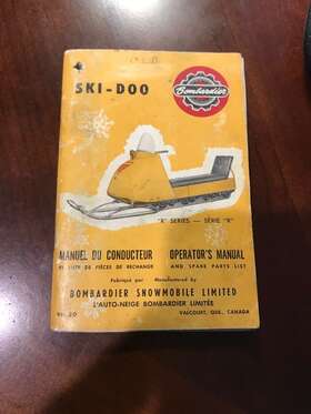 Bsl-20 Ski-doo Rare Vintage Bombardier Operators Manual-early 1960s Inch The Dual Track