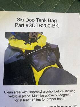 Sdtb200-bk Ski-doo Sdtb200 Skinz Tank Bag 08-09 Xp New