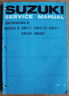 Sm11d Sm40 Sm11 1974 Snowmobile 1973 Suzuki Manual Sm21 Service Sm30 Original