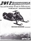 2259-347 Sno Parts Pro Anniversary Arctic 2012 Cat Manual 701 M1100