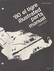 0185-156 Snowmobile Cat Parts Arctic Manual El Tigre 1980 609