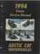 2254-099 Snowmobile 1994 Arctic Service 279 Puma Manual Cat