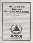 2254-659 Snowmobile Manual Super Cat 019 1991 Jag Parts Arctic