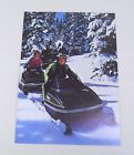0918-11 Snowmobile Cat Vintage Sales Post Arctic Postcard Card