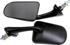 12-165-02 Sports Parts Oval Shape Rear View Mirrors #12-165-02