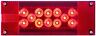 Stl-17rb Optronics Left Hand Rectangular Waterproof Red Led Stop Turn Tail