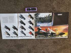12118-00-00 Yamaha Huge Full Line 1987 Snowmobile Brochure Vmax 540 Exciter Phazer Bravo