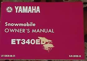 Lit-12628-00-25 Yamaha 12628-00-25 Snowmobile Ec340e 1979 Service 1st Printing