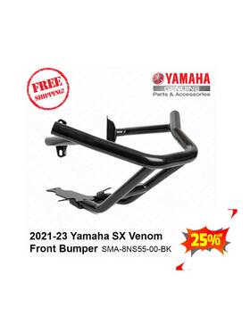 Sma-8ns55-00-bk Yamaha Sx Venom Blast Mountain Max Front Grab Bar Bumper
