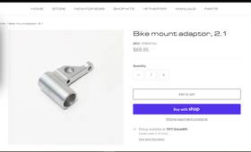 Ypbm1744 Yeti Snowbike Bike Mount Adapter Rh