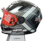 Afx FX-99 Recurved Motorcycle Helmet White/black Size Large. Fixed Price $78.50.