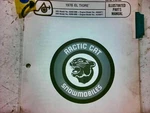 Factory Arctic Cat Illustrated Parts Manual 1976 El Tigre 0185-069 M224. Fixed Price $18.00.
