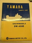 Original Yamaha Oem Parts List Book Model SW-433E 1970 Snowmobile Manual. Fixed Price $47.25.