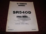 Yamaha 1980 SR540D Service Manual P/n LIT-12618-00-31. Fixed Price $14.99.