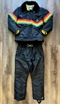 Vintage 1970 John Deere Rainbow Insulated Snowmobile Jacket Overalls Bibs Ski. Fixed Price $199.95.