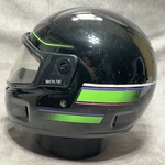 Vintage Arctic Cat Snowmobile Helmet Mens Xxxl Black Green Purple Face Shield. Fixed Price $59.97.